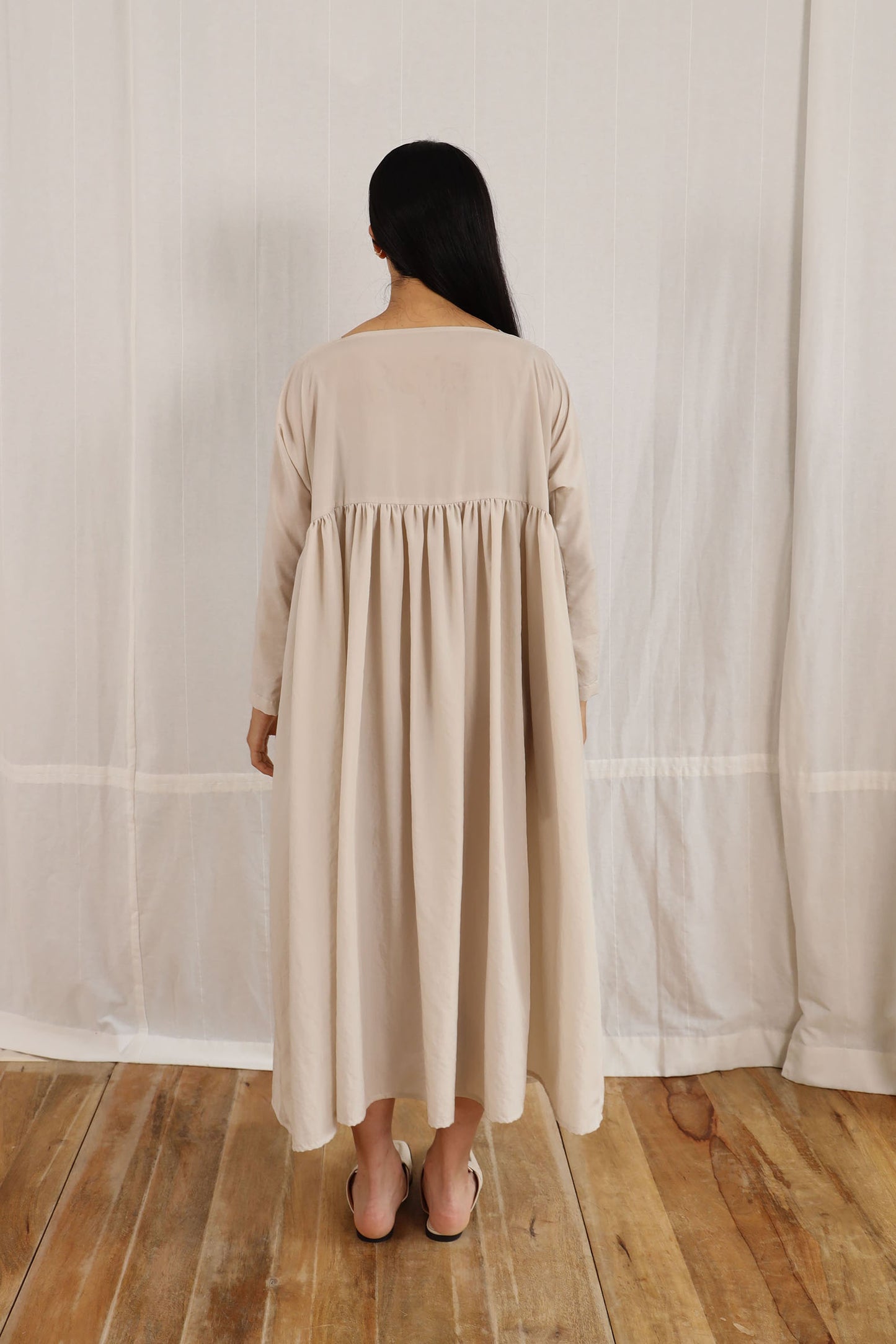 summer long dress 透膚長洋裝