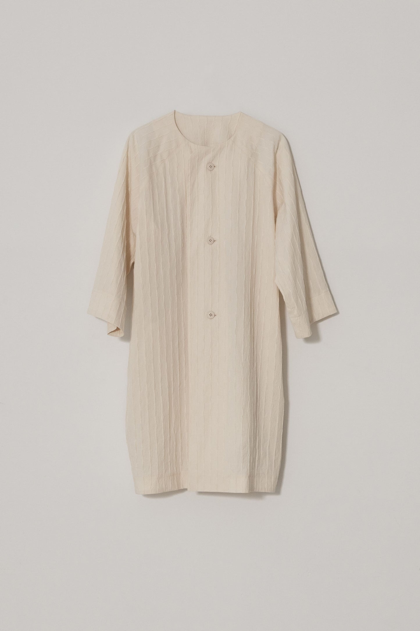 Cotton pleated cocoon jacket 稿紙皺褶大衣