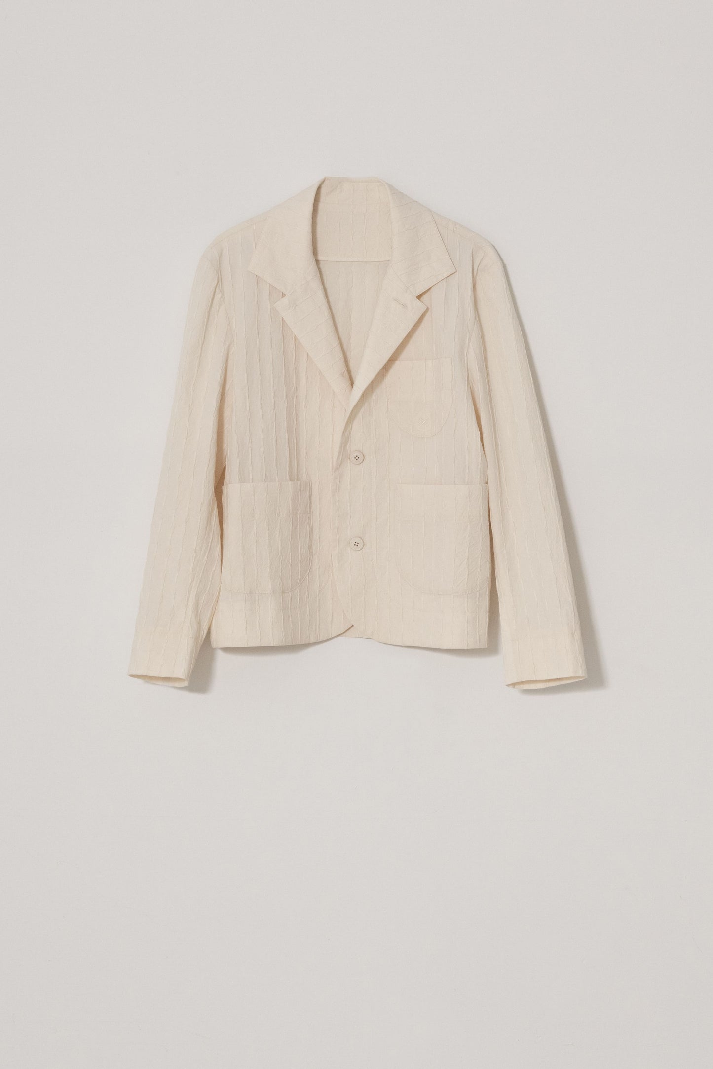 Cotton pleated jacket 稿紙皺褶夾克