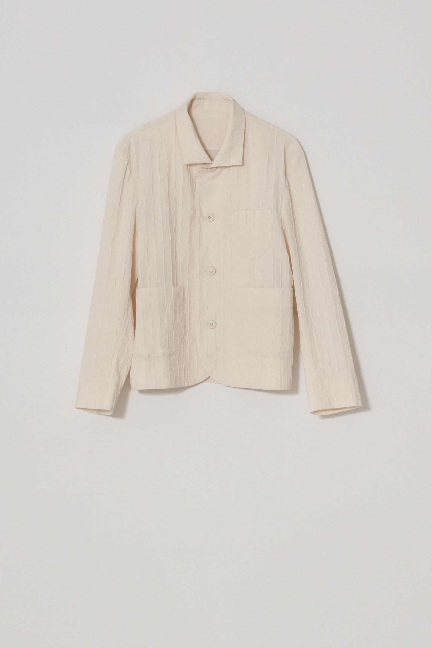 Cotton pleated jacket 稿紙皺褶夾克