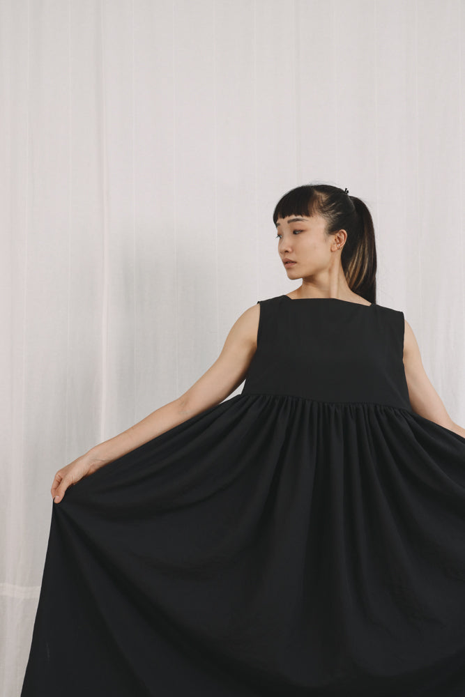 summer long dress 透膚長洋裝 無袖版